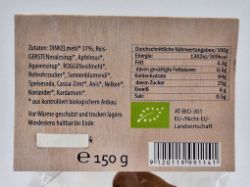 Bild von BIO -  Bauern Lebkuchen 150g  
