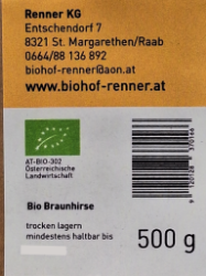 Bild von BIO - Braunhirse 0,5 kg 