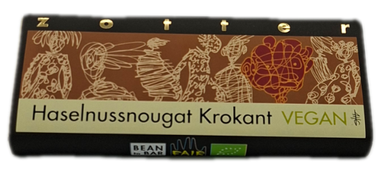 Picture of BIO -  Zotter Schokolade Haselnuss Krokant 70g