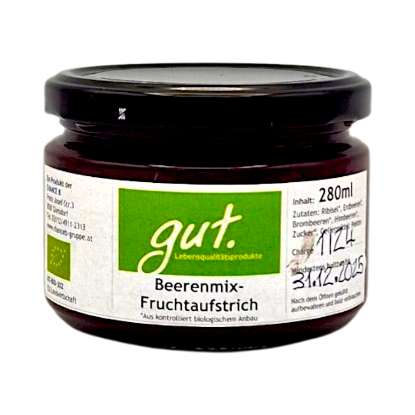 Bild von BIO -  Fruchtaufstrich Beerenmix 280ml 