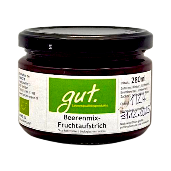 Bild von BIO -  Fruchtaufstrich Beerenmix 280ml 