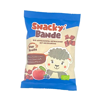Picture of BIO - Snackybande Apfelwürfel mit Heidelbeere