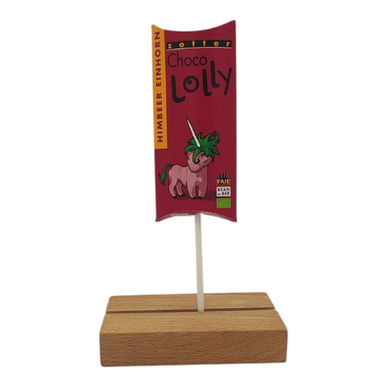Bild von BIO - Choco Lolly Himbeer Einhorn 20g